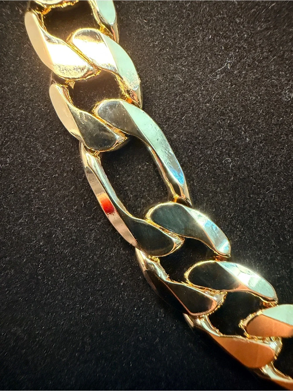 Figaro 20in 12MM 14K Stamped Gold Filled Necklace. BRAND NEW. STATEMENT PIECE